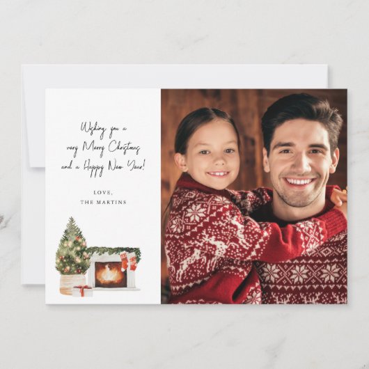 Weihnachts-Weihnachtskarte Foto Weihnachtskarte (Vorderseite)