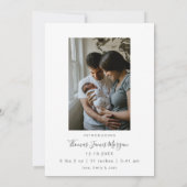 Weihnachts-Weihnachtskarte für das Foto Einladung (Rückseite)