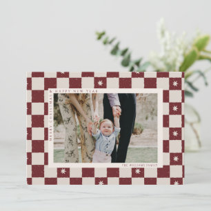 Weihnachts-Weihnachtskarte für das Foto Feiertagskarte