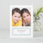 Weihnachts-Weihnachtskarte für das Foto Feiertagskarte (Stehend Vorderseite)