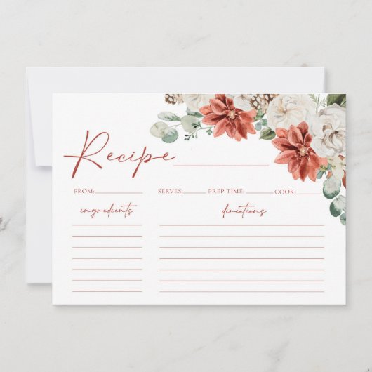 Weihnachts-Weihnachtskarte für den Roten Winter Br Einladung (Vorderseite)