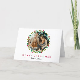 Weihnachts-Weihnachtskarte für Familien Foto Feiertagskarte