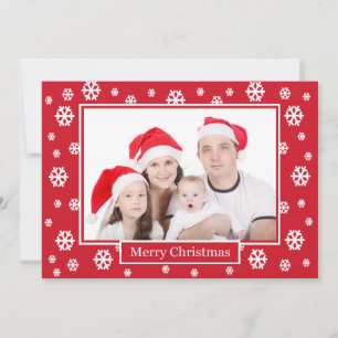 Weihnachts-Weihnachtskarte für Familien-Foto - Sch Feiertagskarte