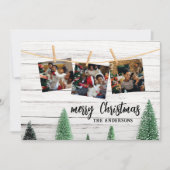 Weihnachts-Weihnachtskarte für Fotos Feiertagskarte (Vorderseite)