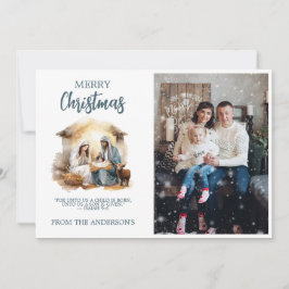 Weihnachts-Weihnachtskarte - Geburt Feiertagskarte