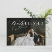 Weihnachts-Weihnachtskarte gesegnet Feiertagskarte (Stehend Vorderseite)