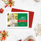 Weihnachts-Weihnachtskarte Jesus Geburtstag Feiertagskarte