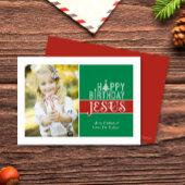 Weihnachts-Weihnachtskarte Jesus Geburtstag Feiertagskarte