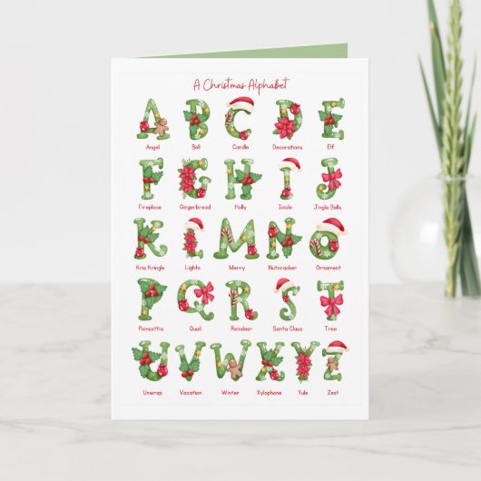 Weihnachts-Weihnachtskarte Karte (Vorderseite)