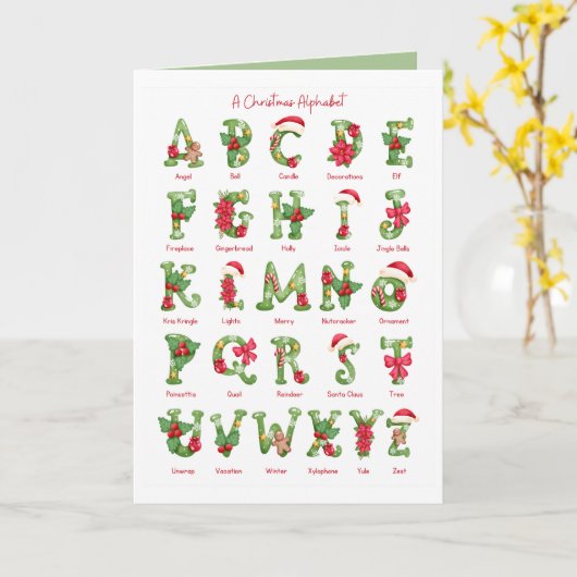 Weihnachts-Weihnachtskarte Karte (Gelbe Blume)