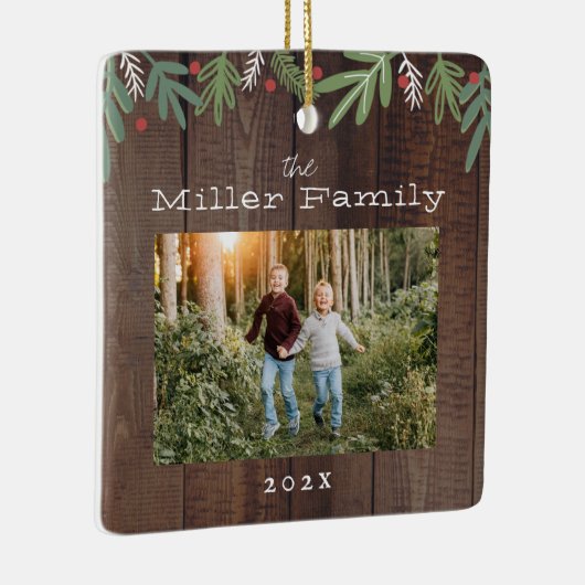 Weihnachts-Weihnachtskarte Keramikornament (Rechts)