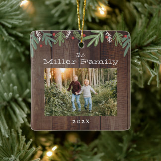 Weihnachts-Weihnachtskarte Keramikornament