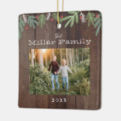 Weihnachts-Weihnachtskarte Keramikornament (Links)