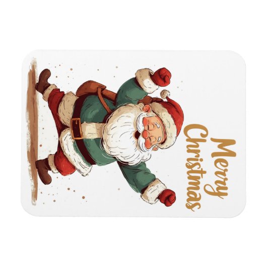 Weihnachts-Weihnachtskarte Magnet (Horizontal)