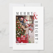 Weihnachts-Weihnachtskarte Moderne Drehbuchaufenth Feiertagskarte (Vorderseite)