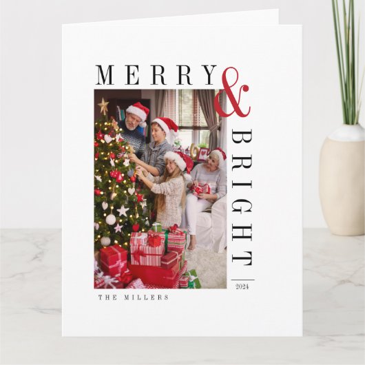 Weihnachts-Weihnachtskarte Moderne Drehbuchaufenth Karte (Vorderseite)