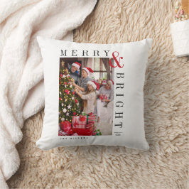 Weihnachts-Weihnachtskarte Moderne Drehbuchaufenth Kissen