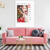 Weihnachts-Weihnachtskarte Moderne Drehbuchaufenth Leinwanddruck (Insitu (Wohnzimmer))