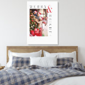 Weihnachts-Weihnachtskarte Moderne Drehbuchaufenth Leinwanddruck (Insitu (Schlafzimmer))