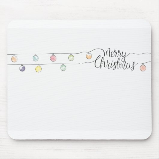 Weihnachts-Weihnachtskarte Mousepad (Vorne)