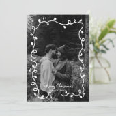 Weihnachts-Weihnachtskarte Niedliches Foto Einladung (Stehend Vorderseite)