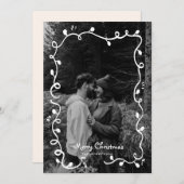 Weihnachts-Weihnachtskarte Niedliches Foto Einladung (Vorne/Hinten)