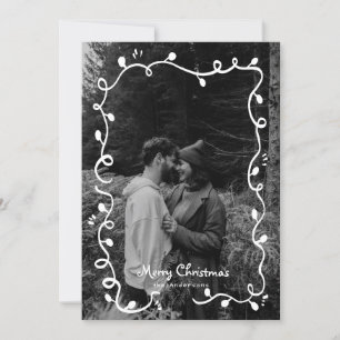 Weihnachts-Weihnachtskarte Niedliches Foto Einladung