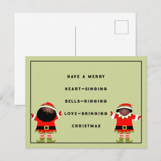 Weihnachts-Weihnachtskarte Postkarte (Vorne/Hinten)