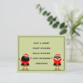 Weihnachts-Weihnachtskarte Postkarte (Stehend Vorderseite)