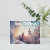 Weihnachts-Weihnachtskarte Postkarte (Stehend Vorderseite)