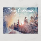 Weihnachts-Weihnachtskarte Postkarte (Vorderseite)