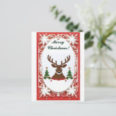 Weihnachts-Weihnachtskarte Postkarte (Stehend Vorderseite)