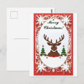 Weihnachts-Weihnachtskarte Postkarte (Vorne/Hinten)