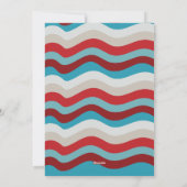 Weihnachts-Weihnachtskarte Rot & Blau Feiertagskarte (Rückseite)