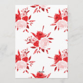 Weihnachts-Weihnachtskarte Rote Flora Feiertagskarte (Rückseite)