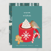 Weihnachts-Weihnachtskarte und Weihnachtskarte Rob Feiertagskarte (Vorne/Hinten)