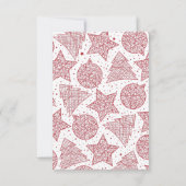 Weihnachts-Weihnachtskarte von Red Ribbon Einladung (Rückseite)