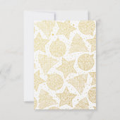 Weihnachts-Weihnachtskarte von Red Ribbon Einladung (Rückseite)