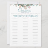 Weihnachts-Weihnachtskarten Feiertagskarte (Vorderseite)