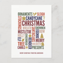 Weihnachts-Weihnachtskarten Feiertagspostkarte