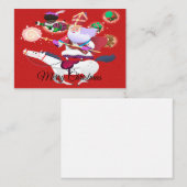 Weihnachts-Weihnachtskarten für das Weiße Pferd Mitteilungskarte (Vorne/Hinten)