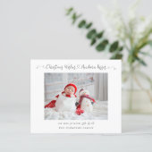 Weihnachts-Weihnachtskarten für Neugeborene Fotos (Stehend Vorderseite)