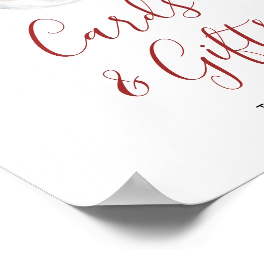 Weihnachts-Weihnachtskarten & Geschenke Poster (Ecke)