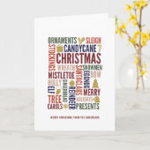 Weihnachts-Weihnachtskarten Karte (Gelbe Blume)