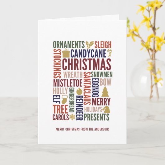 Weihnachts-Weihnachtskarten Karte (Gelbe Blume)