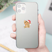 Weihnachts-Weihnachtskatzen Aufkleber (Telefon)