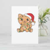Weihnachts-Weihnachtskatzen Feiertagskarte (Stehend Vorderseite)