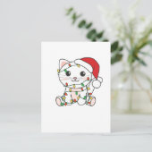 Weihnachts-Weihnachtskatzen Feiertagspostkarte (Stehend Vorderseite)