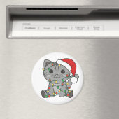 Weihnachts-Weihnachtskatzen Magnet (In Situ (Geschirrspüler))