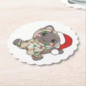 Weihnachts-Weihnachtskatzen Untersetzer (angewinkelt)